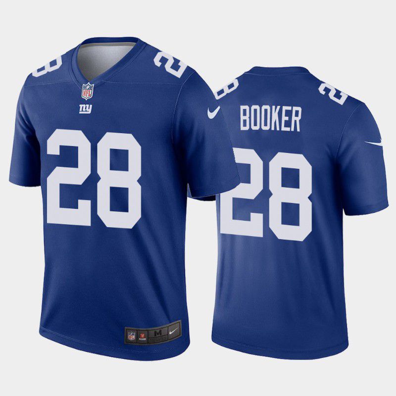Men New York Giants #28 Devontae Booker Nike Royal Legend NFL Jersey